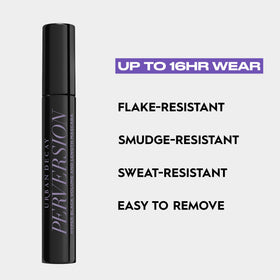 URBAN DECAY Perversion Mascara on display with other products