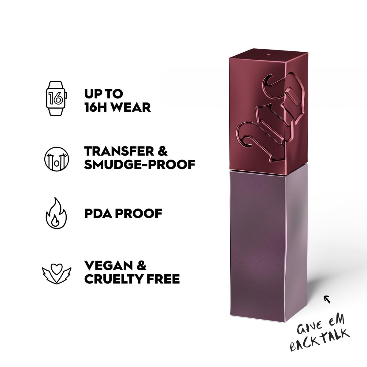 URBAN DECAY Vice Lip Bond Lipstick Deep Mauve Pink application view