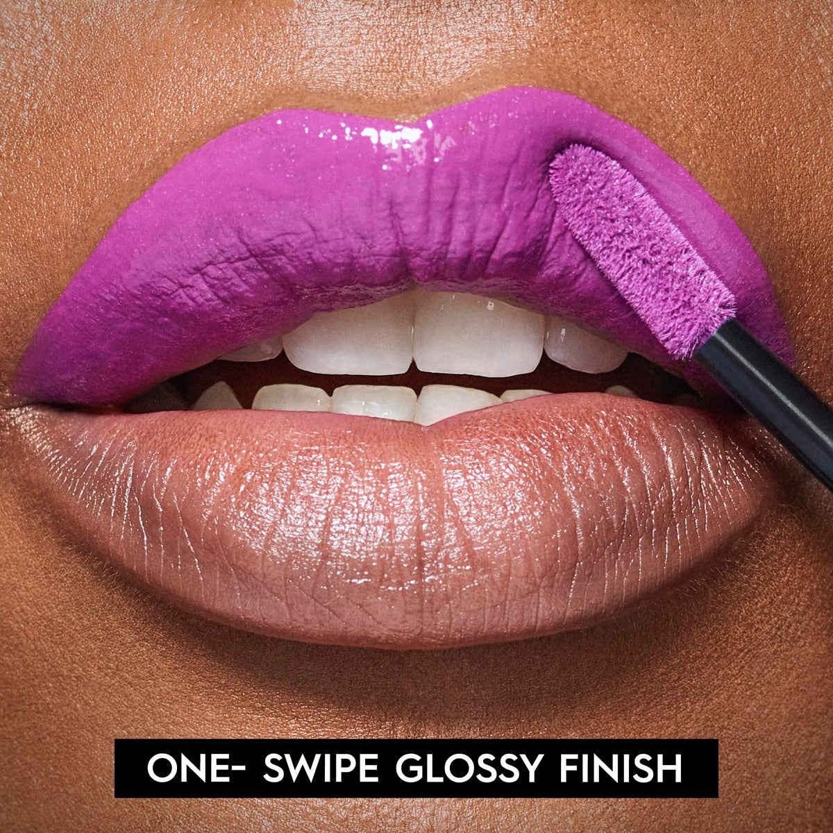URBAN DECAY Vice Lip Bond Lipstick Fuchsia Purple in makeup setting