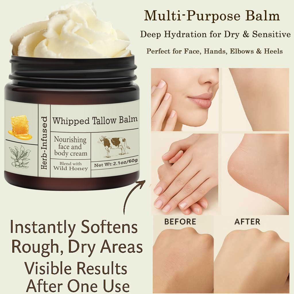 URQT Beef Tallow Balm in a lifestyle setting