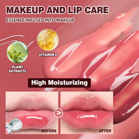 URQT Brightening Lip Serum in natural rosewood shade