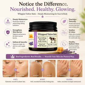 URQT Whipped Tallow Balm in lifestyle setting