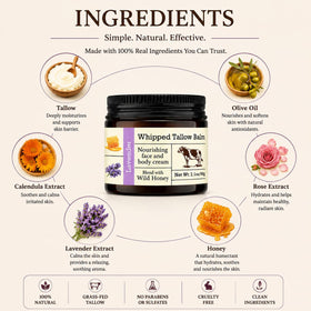 URQT Whipped Tallow Balm packaging with product details