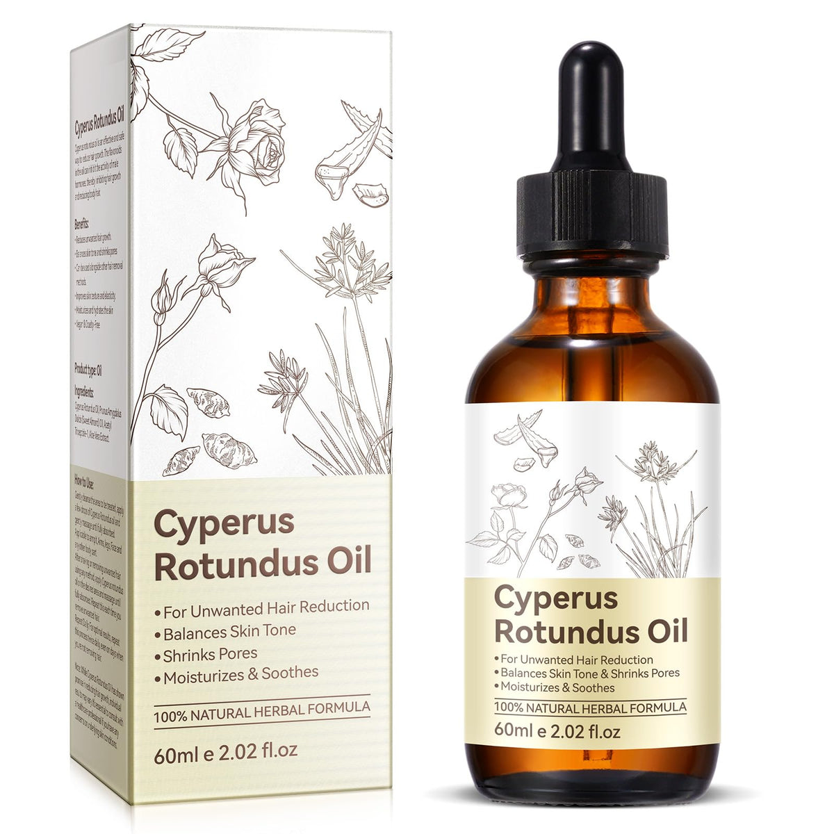 Uruses Cyperus Rotundus Oil used on legs