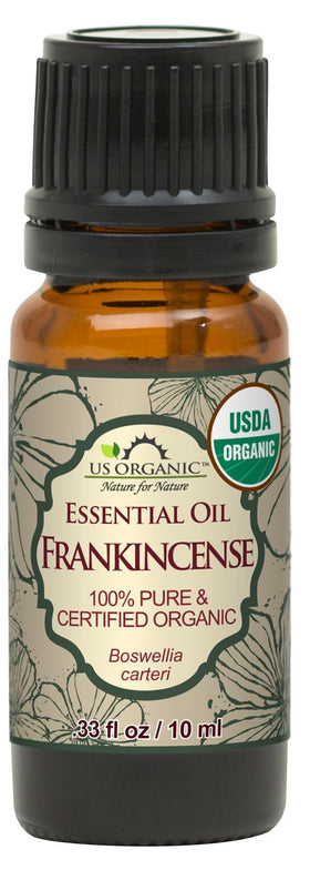 US Organic 100% Pure Frankincense Essential Oil 10 ml front view