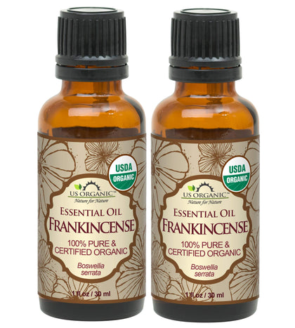 US Organic 100% Pure Frankincense Essential Oil 30ml front view