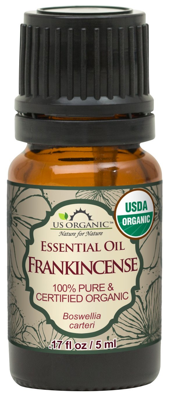 US Organic 100% Pure Frankincense Essential Oil 5 ml front view