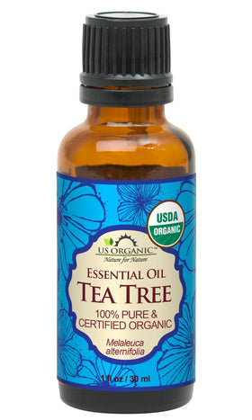 US Organic 100% Pure Tea Tree Essential Oil 30ml front view