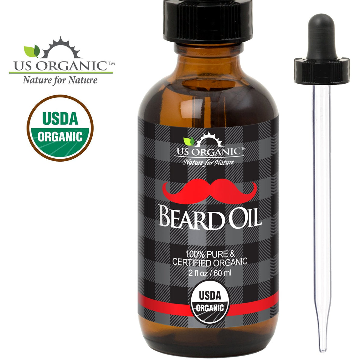 US Organic Beard Oil application on beard