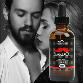 US Organic Beard Oil packaging with label