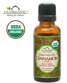 US Organic Cinnamon Leaf Essential Oil packaging