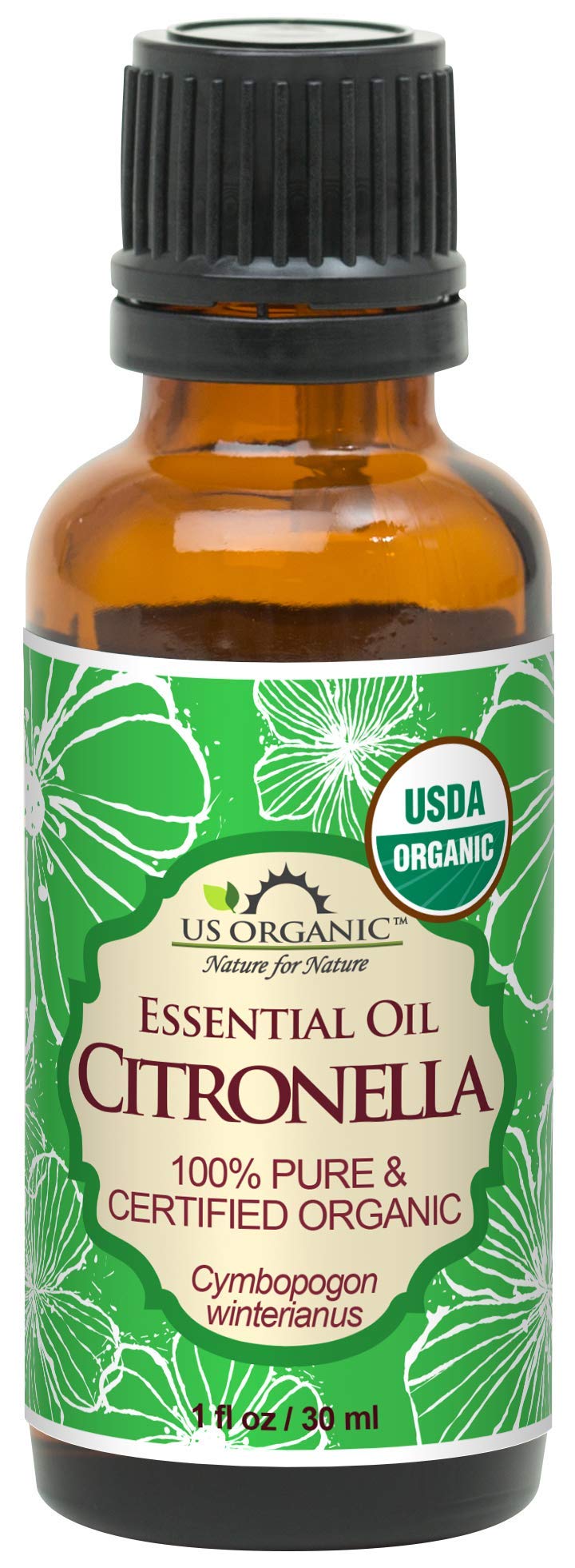 US Organic Citronella Essential Oil 30 ml front view