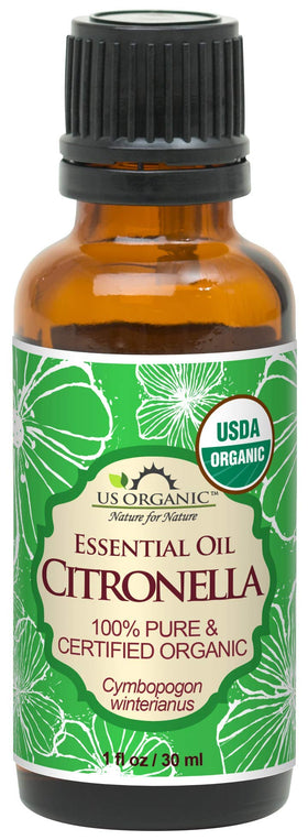 US Organic Citronella Essential Oil 30 ml front view