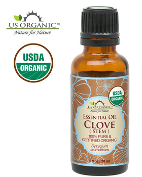 US Organic Clove Stem Essential Oil 30ml with dropper