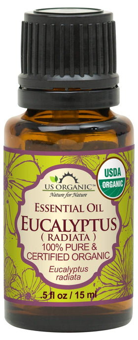 US Organic Eucalyptus Essential Oil 15ml front view