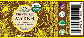 US Organic Frankincense Essential Oil 10ml bottle front view