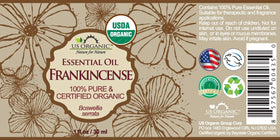 US Organic Frankincense Essential Oil 30ml bottle with packaging