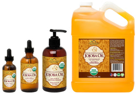 US Organic Jojoba Oil in a beauty setup