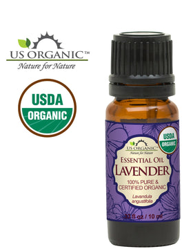 US Organic Lavender Essential Oil 10ml with dropper