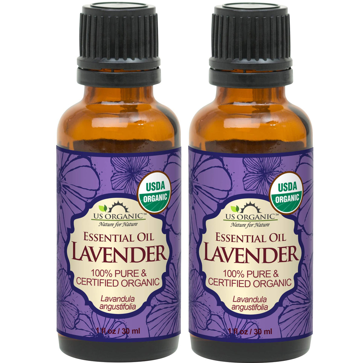 US Organic Lavender Essential Oil 30ml bottle front view