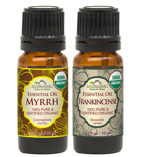 US Organic Myrrh Essential Oil 10ml bottle front view