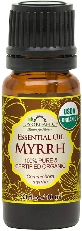 US Organic Myrrh Essential Oil 10ml front view