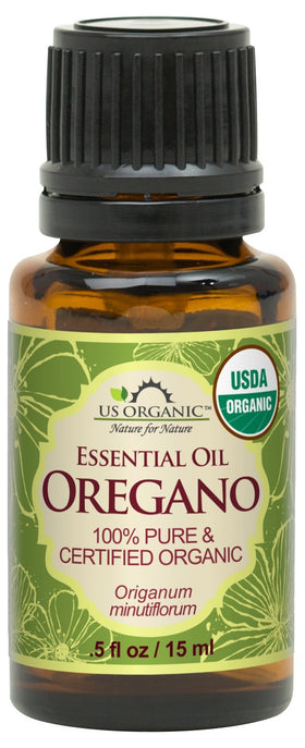 US Organic Oregano Essential Oil 15ml front view