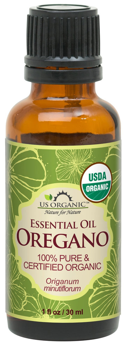 US Organic Oregano Essential Oil 30ml bottle front view