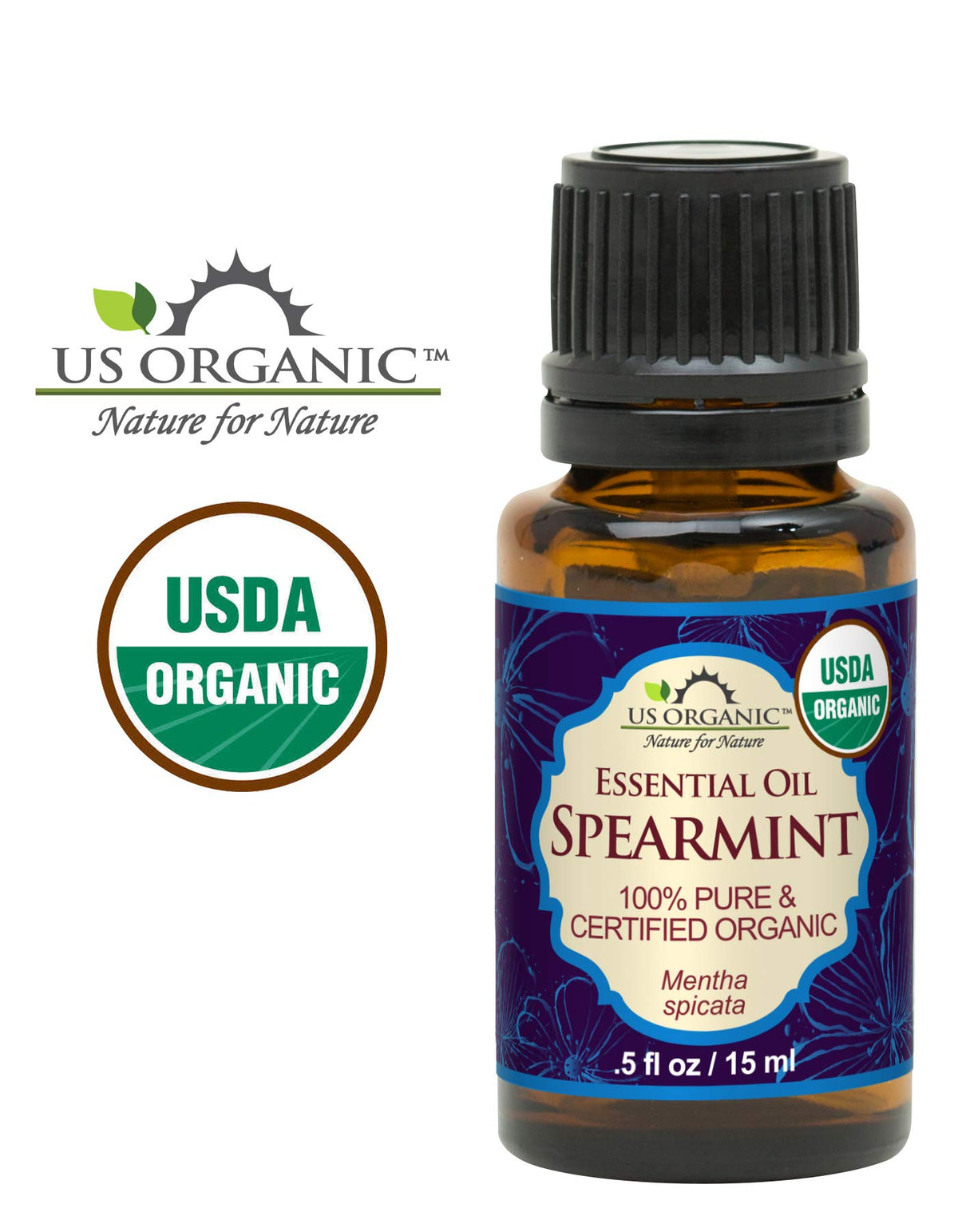 US Organic Spearmint Essential Oil packaging details