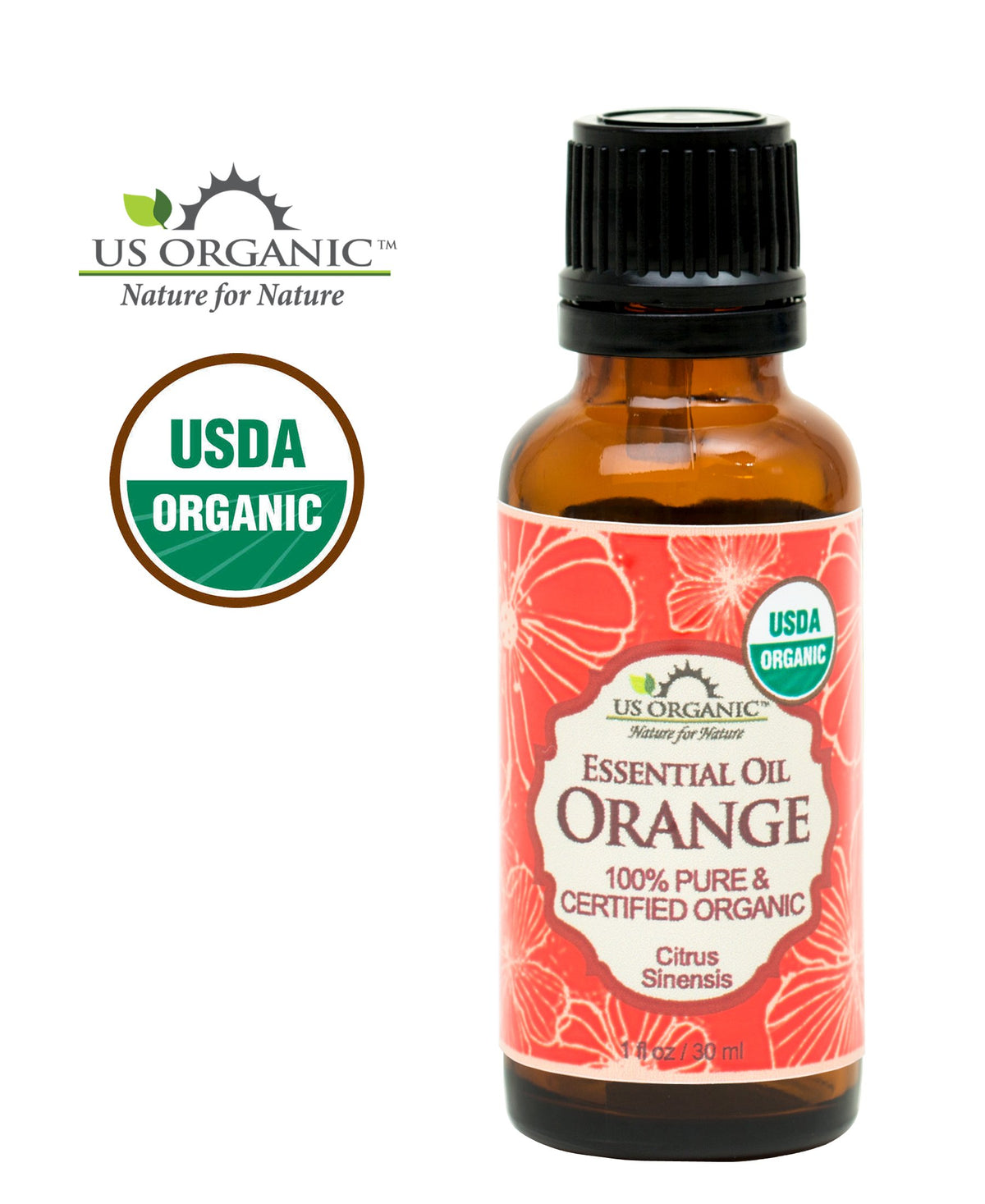 US Organic Sweet Orange Essential Oil packaging
