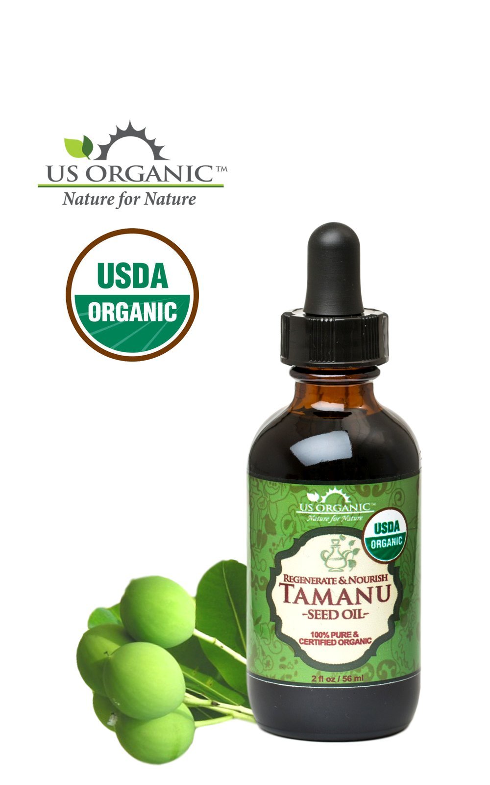 US Organic Tamanu Oil with dropper