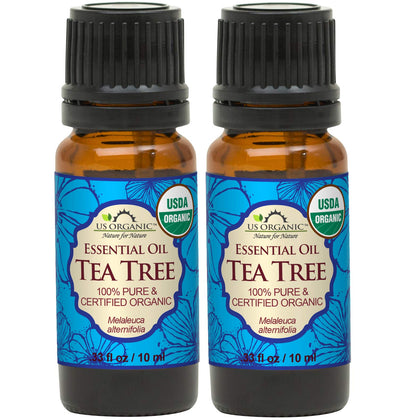 US Organic Tea Tree Essential Oil 10ml front view