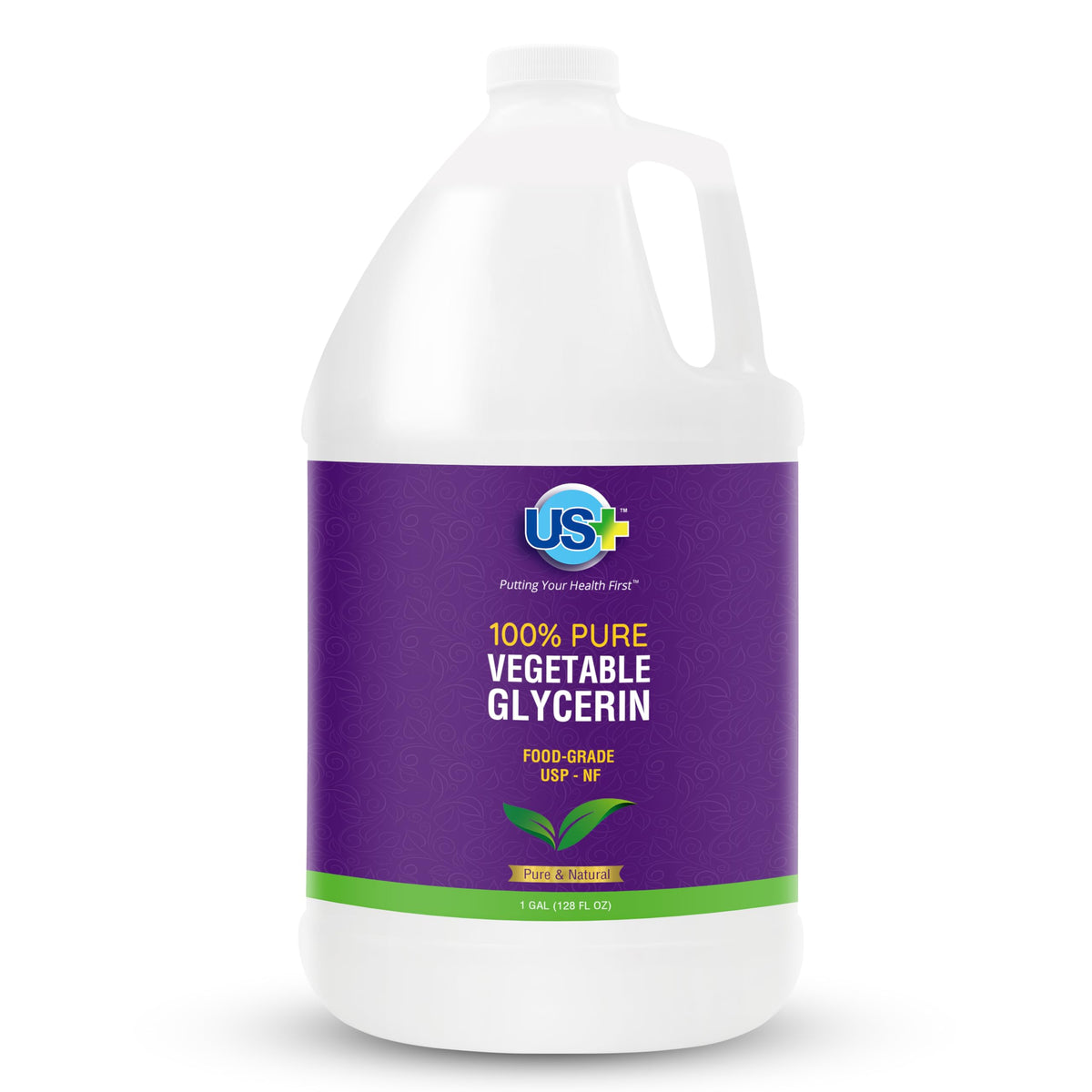 US+ Vegetable Glycerin 1 Gallon front view