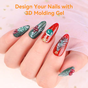 User applying 3D Nail Gel with precision on nails