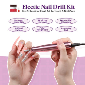 User applying acrylic nails with VANSISOS kit