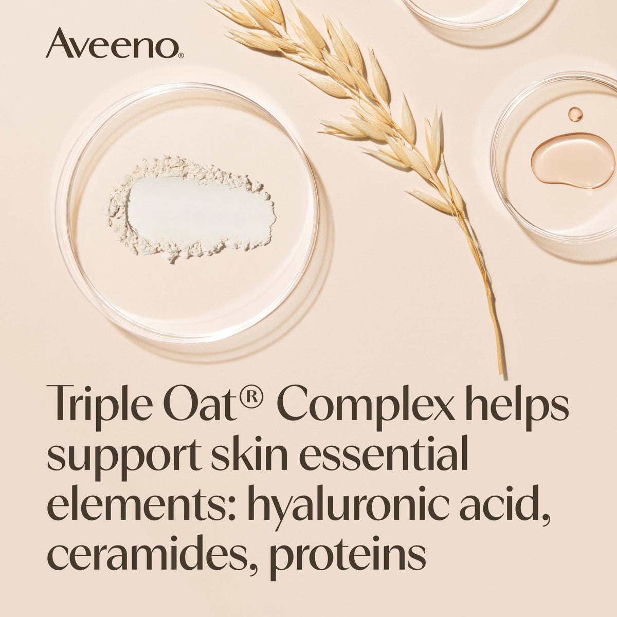 User applying Aveeno Skin Relief Body Wash on a washcloth