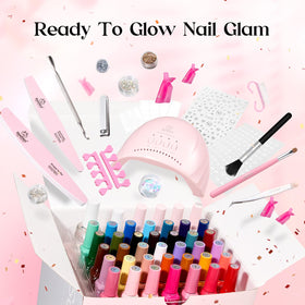 User applying Beetles Gel Nail Polish at home