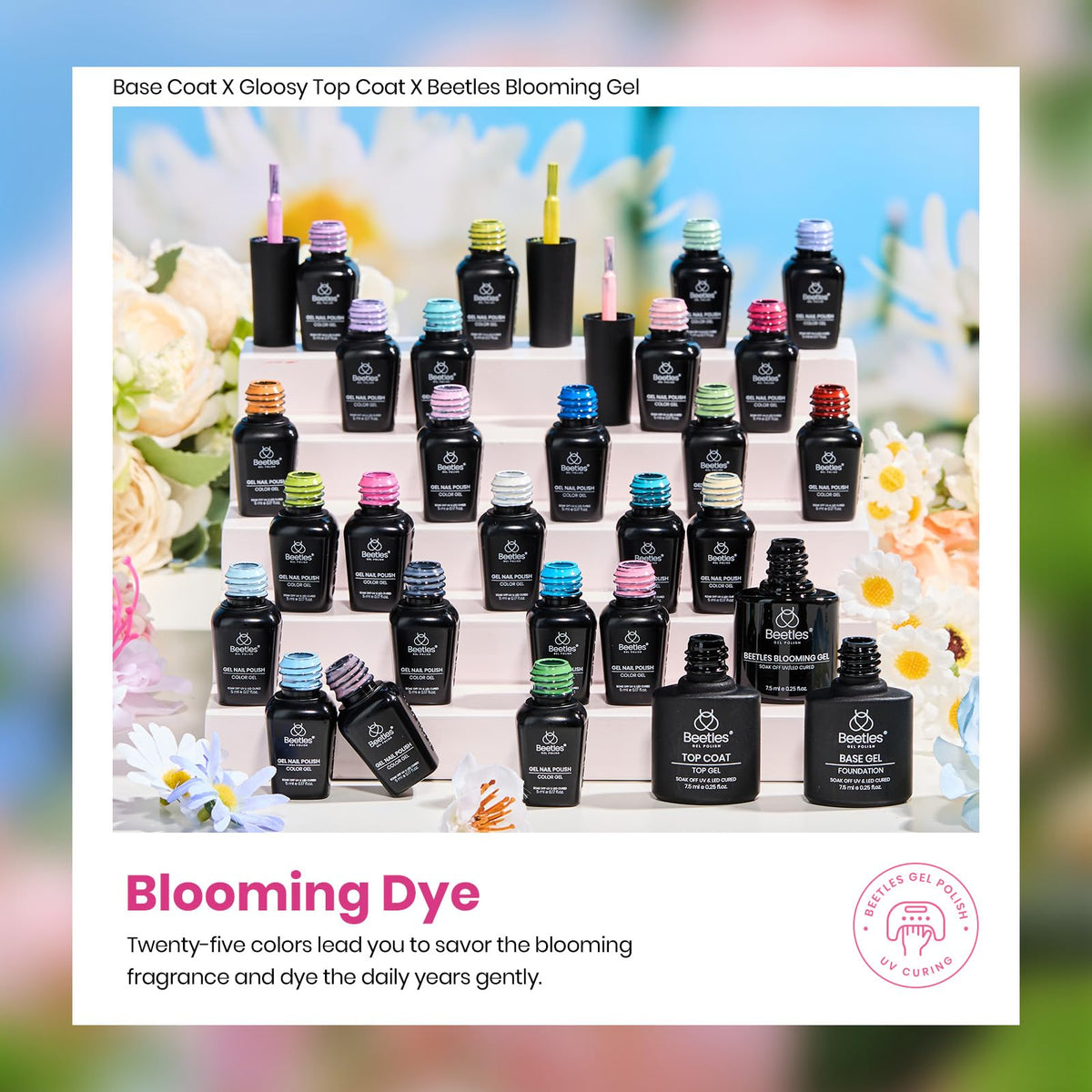 User applying beetles Gel Polish for nail art