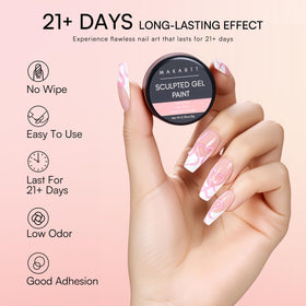 User applying chrome powder using eyeshadow stick