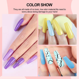 User applying COSCELIA Gel Nail Polish at home