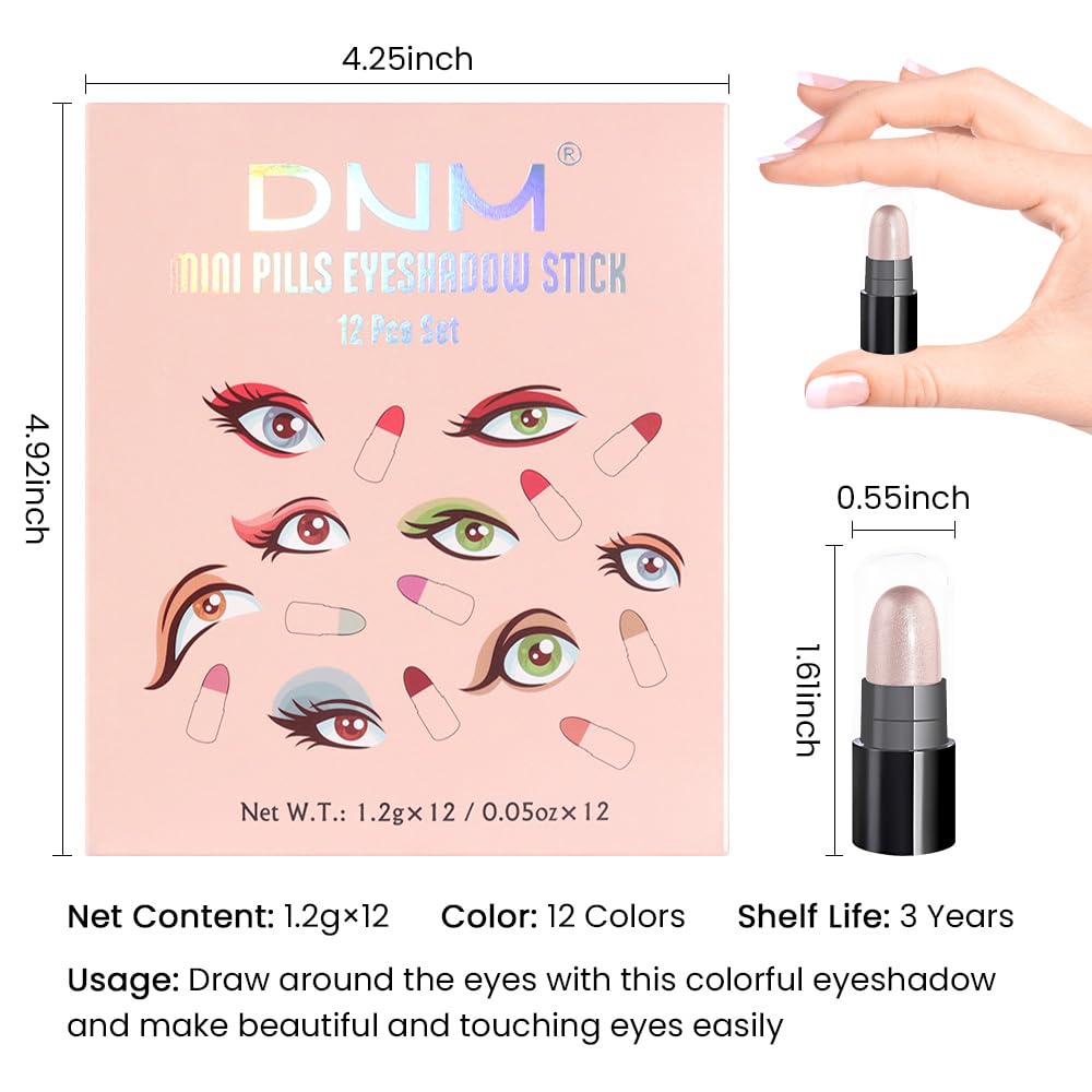 User applying evpct eyeshadow stick for a smoky look