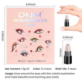 User applying evpct eyeshadow stick for a smoky look
