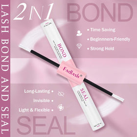 User applying FADLASH lash clusters with applicator tool
