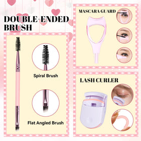 User applying false eyelashes with QUAFFLY tools