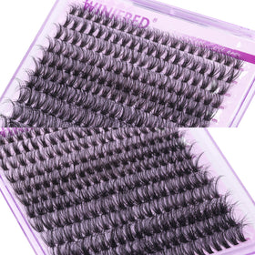 User applying lashes with Winifred Lash Clusters Kit