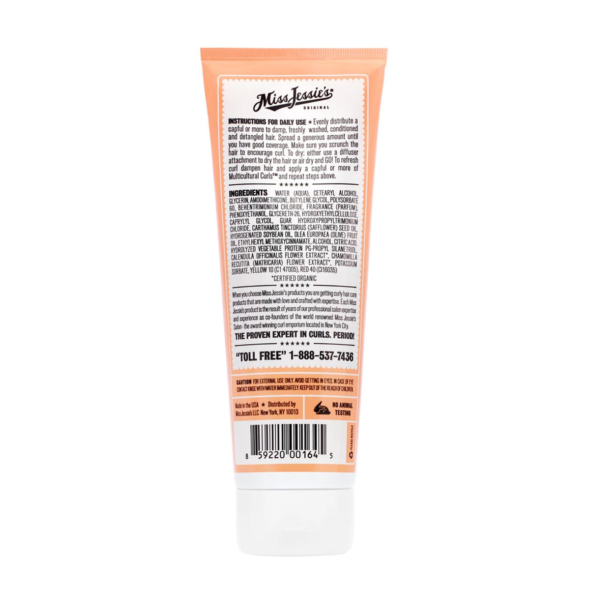User applying Miss Jessie's Multi Cultural Curls Cream to curls