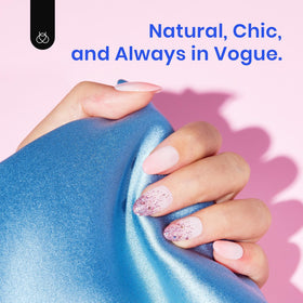 user applying nail tips with beetles Gel Nail Kit