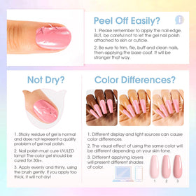 User applying ROSALIND gel nail polish with base coat
