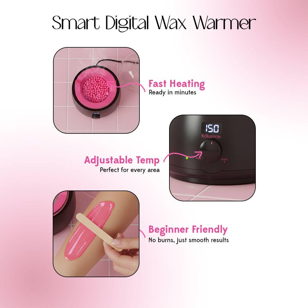 User applying wax from KoluaWax kit at home