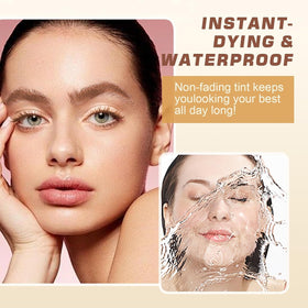 User applying WEILNELL Eyelash & Eyebrow Color Kit at home